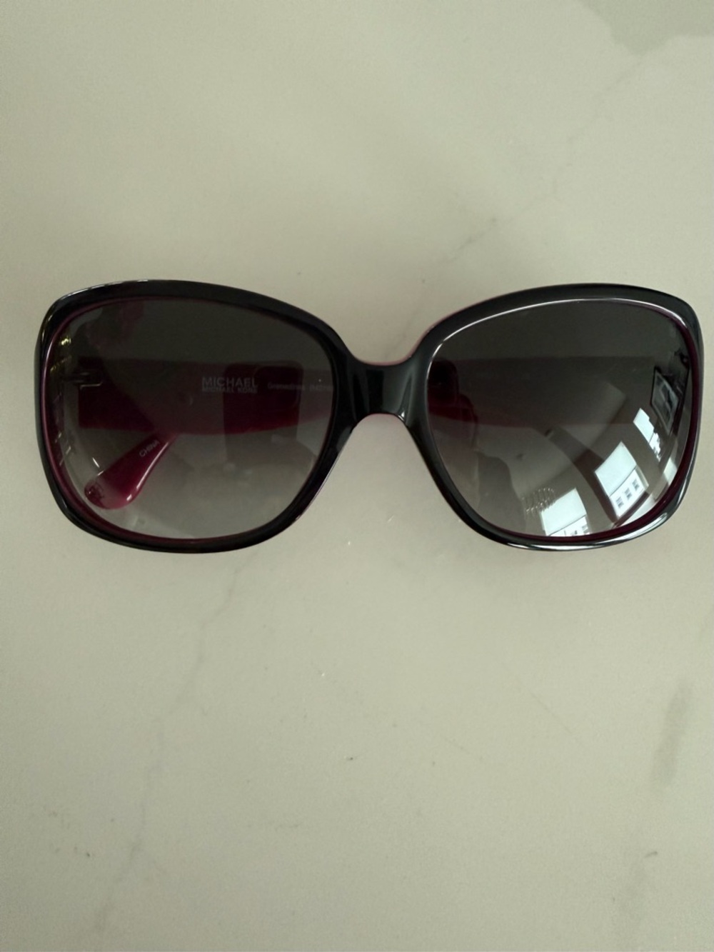 Michael Kors Women's Black Frame Sunglasses with Gradient Lenses